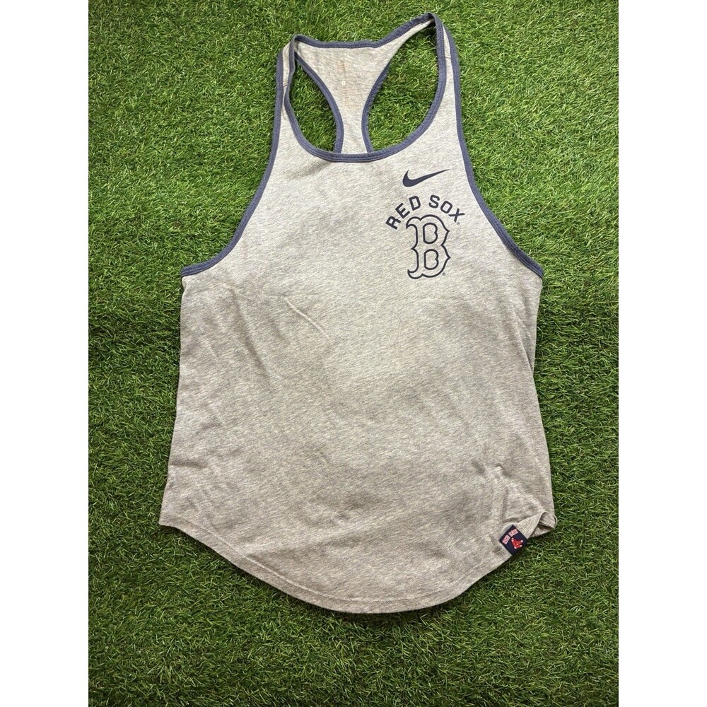 Nike Boston Red Sox Racerback Tank Top Women’s Small Gray MLB Athletic Cute!!